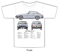 MGB GT LE 1980 T-shirt Front